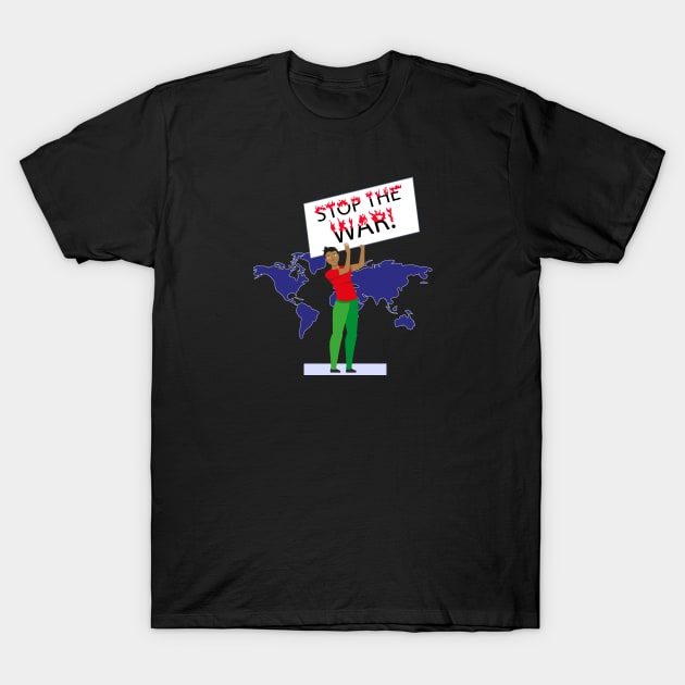 Stop the war! T-Shirt by CatCoconut-Art